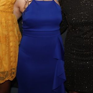 Royal Blue Floor Length Evening Dress